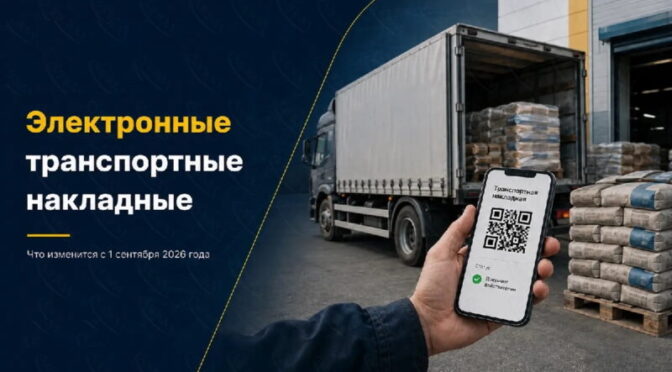 С 1 сентября 2026 года транспортные накладные станут электронными